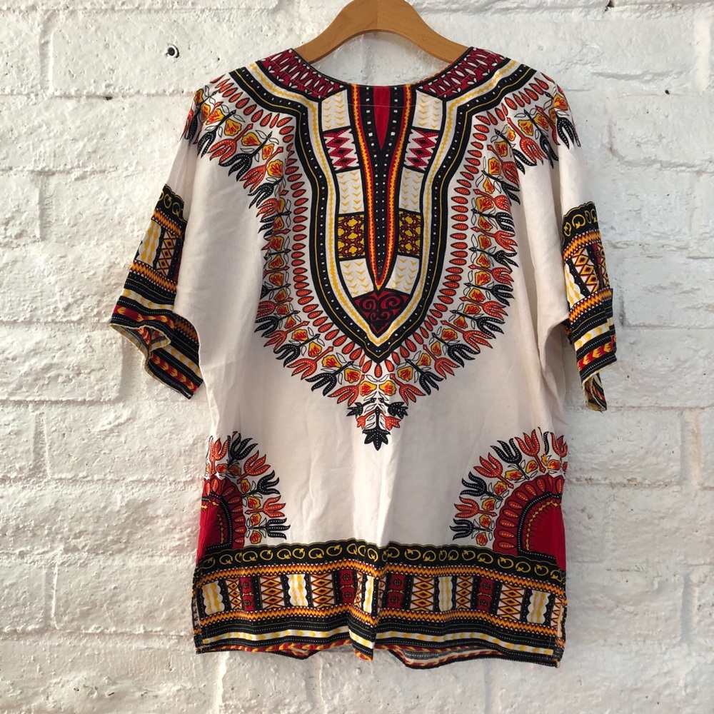 Vintage 80  blouse unisex tunic size XL - Picture 4 of 7
